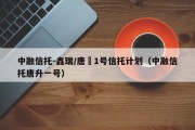 中融信托-鑫瑞/唐昇1号信托计划（中融信托唐升一号）