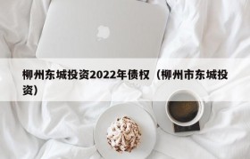 柳州东城投资2022年债权（柳州市东城投资）