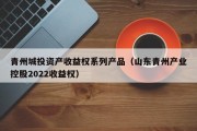 青州城投资产收益权系列产品（山东青州产业控股2022收益权）
