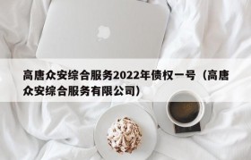 高唐众安综合服务2022年债权一号（高唐众安综合服务有限公司）