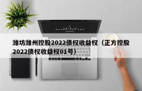 潍坊潍州控股2022债权收益权（正方控股2022债权收益权01号）